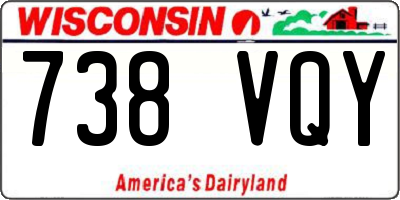 WI license plate 738VQY