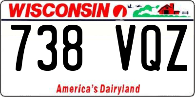 WI license plate 738VQZ