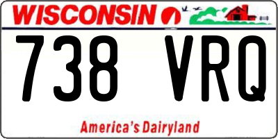 WI license plate 738VRQ