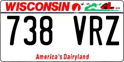 WI license plate 738VRZ