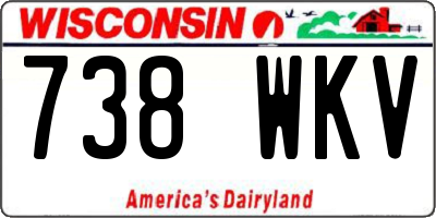 WI license plate 738WKV