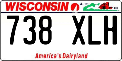 WI license plate 738XLH