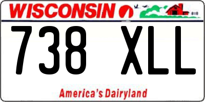 WI license plate 738XLL