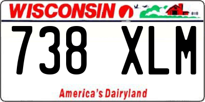 WI license plate 738XLM