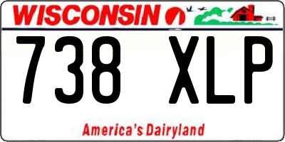 WI license plate 738XLP