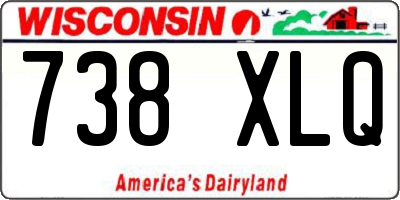 WI license plate 738XLQ