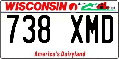 WI license plate 738XMD