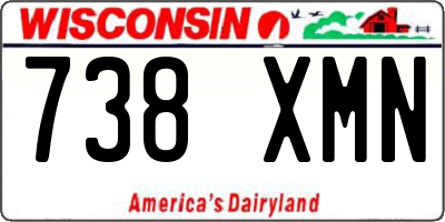 WI license plate 738XMN