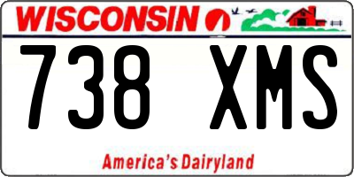 WI license plate 738XMS
