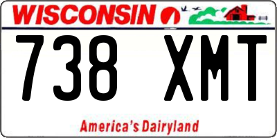 WI license plate 738XMT