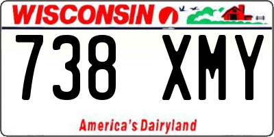 WI license plate 738XMY