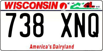 WI license plate 738XNQ