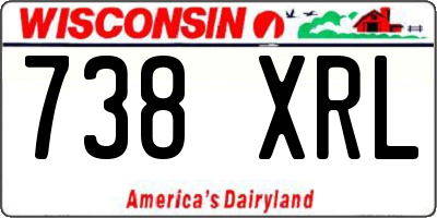 WI license plate 738XRL
