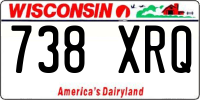 WI license plate 738XRQ