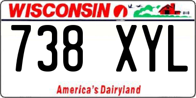 WI license plate 738XYL