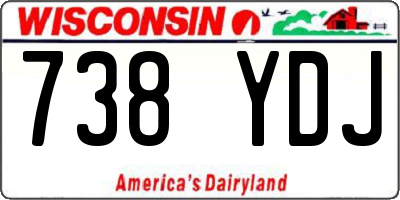 WI license plate 738YDJ
