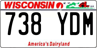 WI license plate 738YDM