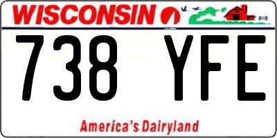 WI license plate 738YFE
