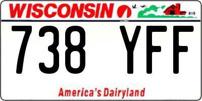WI license plate 738YFF