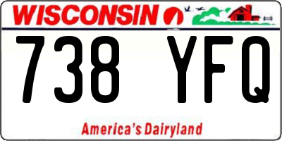 WI license plate 738YFQ