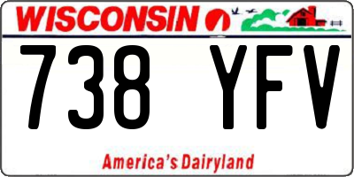 WI license plate 738YFV