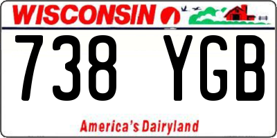 WI license plate 738YGB
