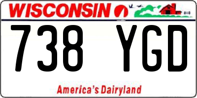 WI license plate 738YGD