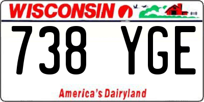 WI license plate 738YGE