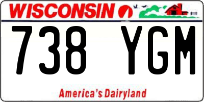 WI license plate 738YGM