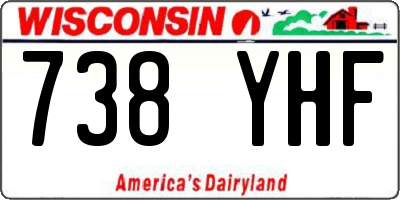 WI license plate 738YHF