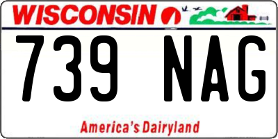 WI license plate 739NAG