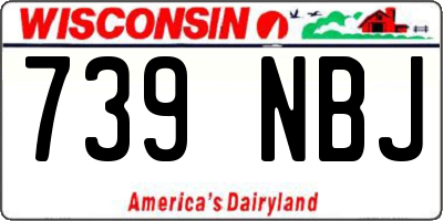 WI license plate 739NBJ