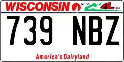 WI license plate 739NBZ