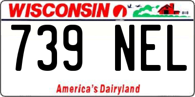 WI license plate 739NEL