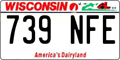 WI license plate 739NFE