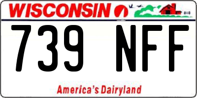 WI license plate 739NFF