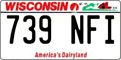 WI license plate 739NFI