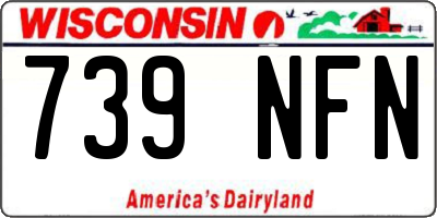 WI license plate 739NFN