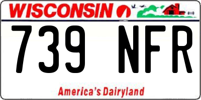 WI license plate 739NFR