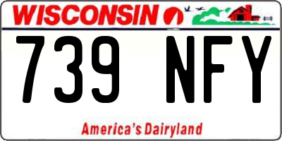 WI license plate 739NFY