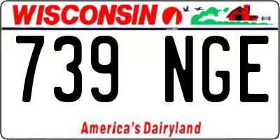 WI license plate 739NGE