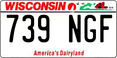 WI license plate 739NGF