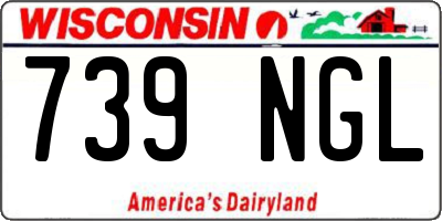 WI license plate 739NGL