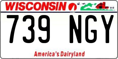 WI license plate 739NGY