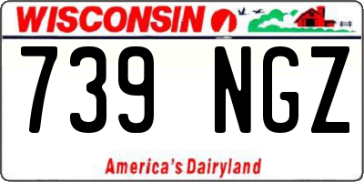 WI license plate 739NGZ