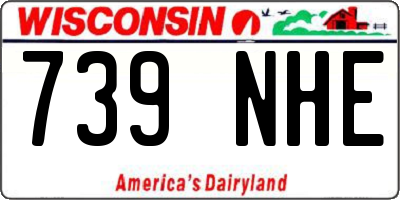 WI license plate 739NHE