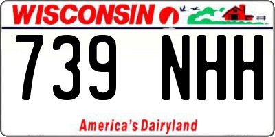 WI license plate 739NHH