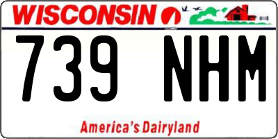 WI license plate 739NHM