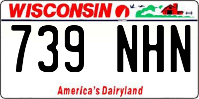 WI license plate 739NHN