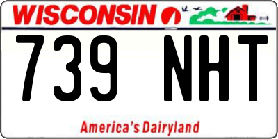 WI license plate 739NHT